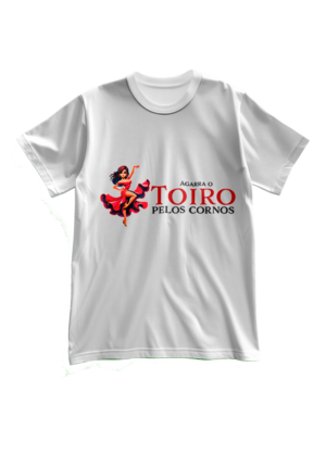 T-Shirt Mulher Agarra o toiro pelos cornos